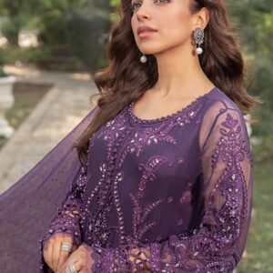 UNSTITCHED EMBROIDERED CHIFFON SUIT | MPC-24-102